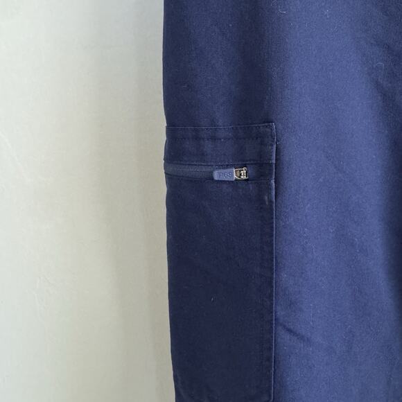 FIGS Women's Scrub Pants TW2000P Size M/P Petite Blue Drawstring Technical - Picture 5 of 9